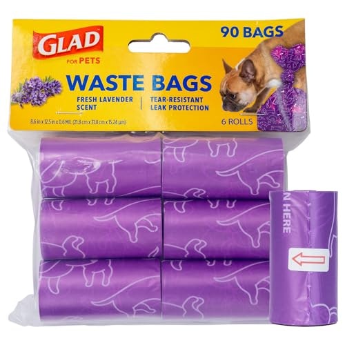 Glad for Pets Scented Dog Waste Bags 90-Count: $5.56