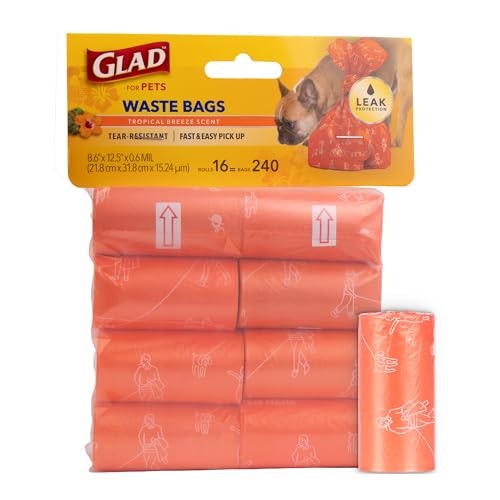 Glad for Pets Scented Dog Waste Bags 240-Count: $9.83