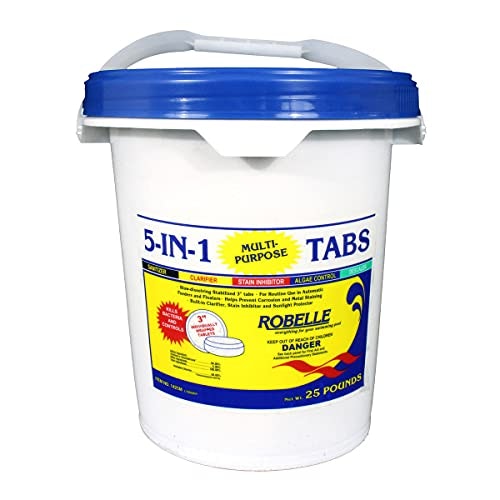 Robelle 25-Pound 3-Inch 5-in-1 Pool Chlorine Tablets: $129.99 Robelle 25-Pound 3-Inch 5-in-1 Pool Chlorine Tablets: $129.99
