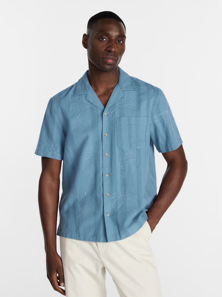 George Men's Embroidered Camp Shirt: $4.23