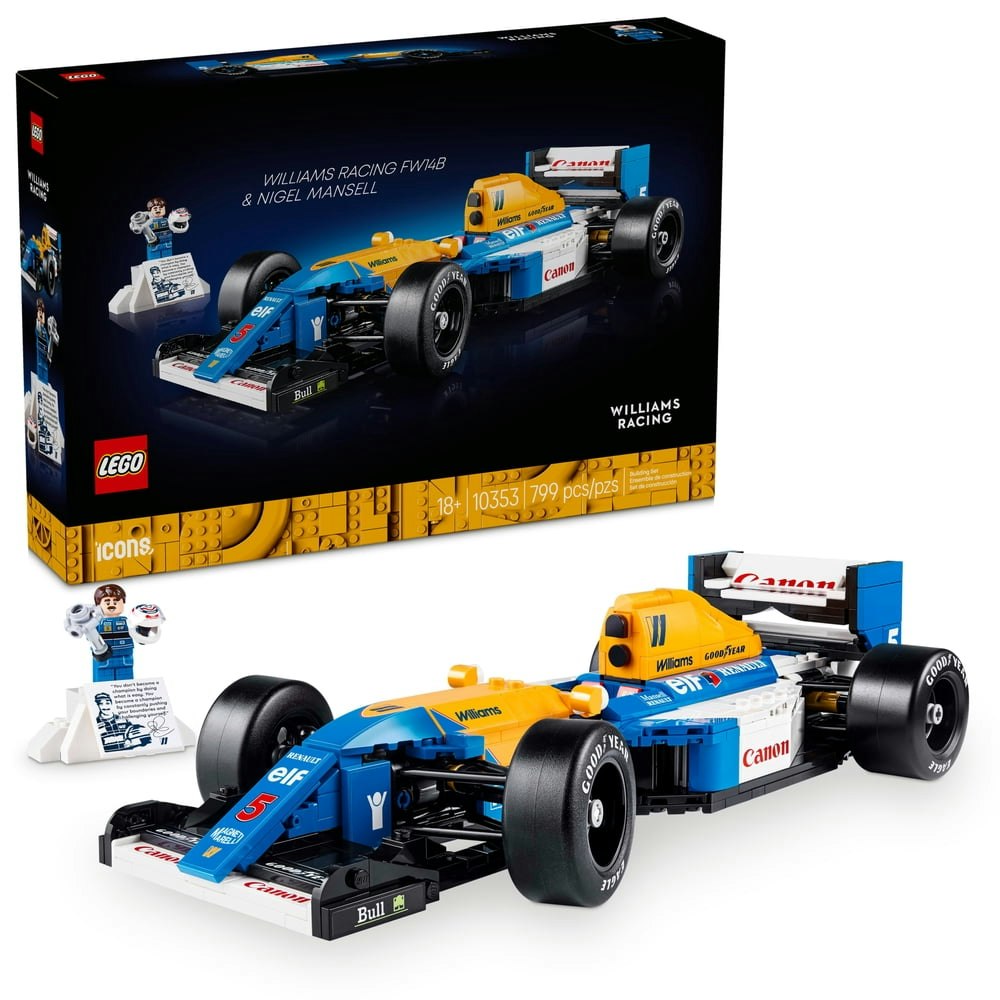 Lego Icons Williams Racing FW14B & Nigel Mansell 10353: $63.99 Lego Icons Williams Racing FW14B & Nigel Mansell 10353: $63.99