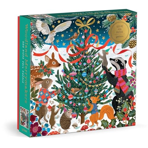 Galison Victoria Ball Woodland Merrymakers 500-Piece Foil Puzzle: $15.99 Galison Victoria Ball Woodland Merrymakers 500-Piece Foil Puzzle: $15.99