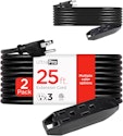UltraPro 25-Foot 3-Outlet Indoor Extension Cord 2-Pack for $21 + free shipping w/ Prime