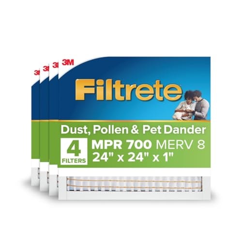 Filtrete 24x24x1 MPR 700 MERV 8 Pleated Air Filter 4-Pack: $39.92 Filtrete 24x24x1 MPR 700 MERV 8 Pleated Air Filter 4-Pack: $39.92