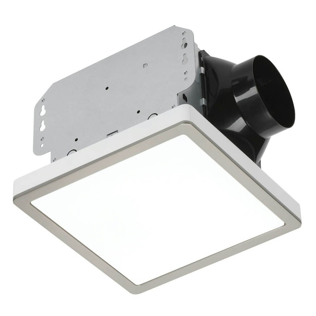 Open-Box Homewerks Bathroom Exhaust Fan w/ Dimmable LED Light: $29