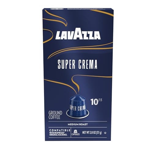 Lavazza Super Crema Aluminum Coffee Capsules for Nespresso Original Machines 10-Pack: $5.99