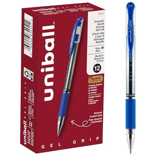 Uniball Gel Grip 0.7mm Medium Point Gel Pens 12-Pack: $9.90 Uniball Gel Grip 0.7mm Medium Point Gel Pens 12-Pack: $9.90