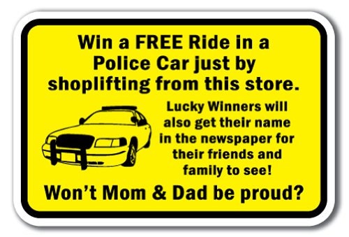 SignMission 12" x 18" Aluminum Shop Safety Sign: $17.99