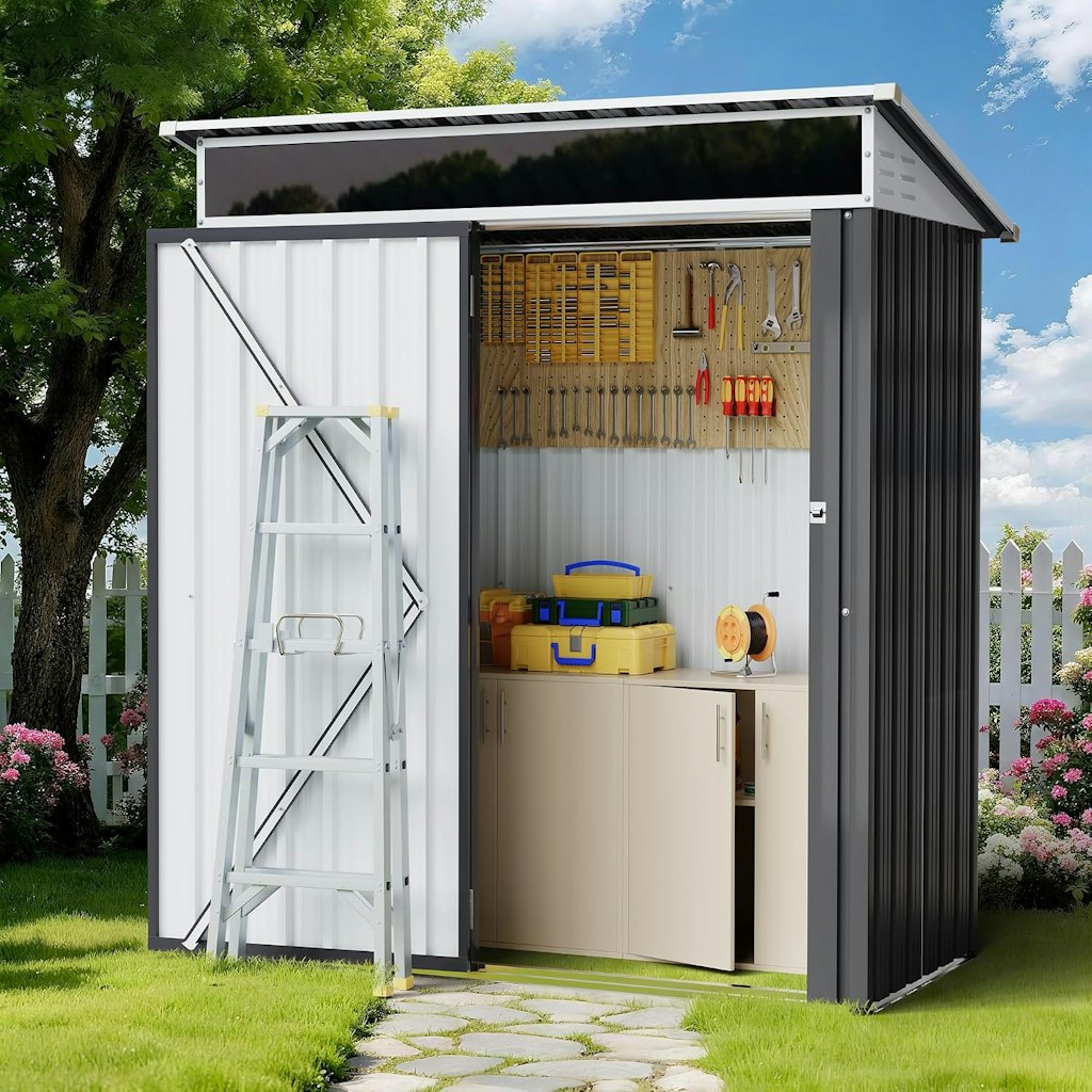 Shintenchi 5x3-Foot Outdoor Storage Shed: $105