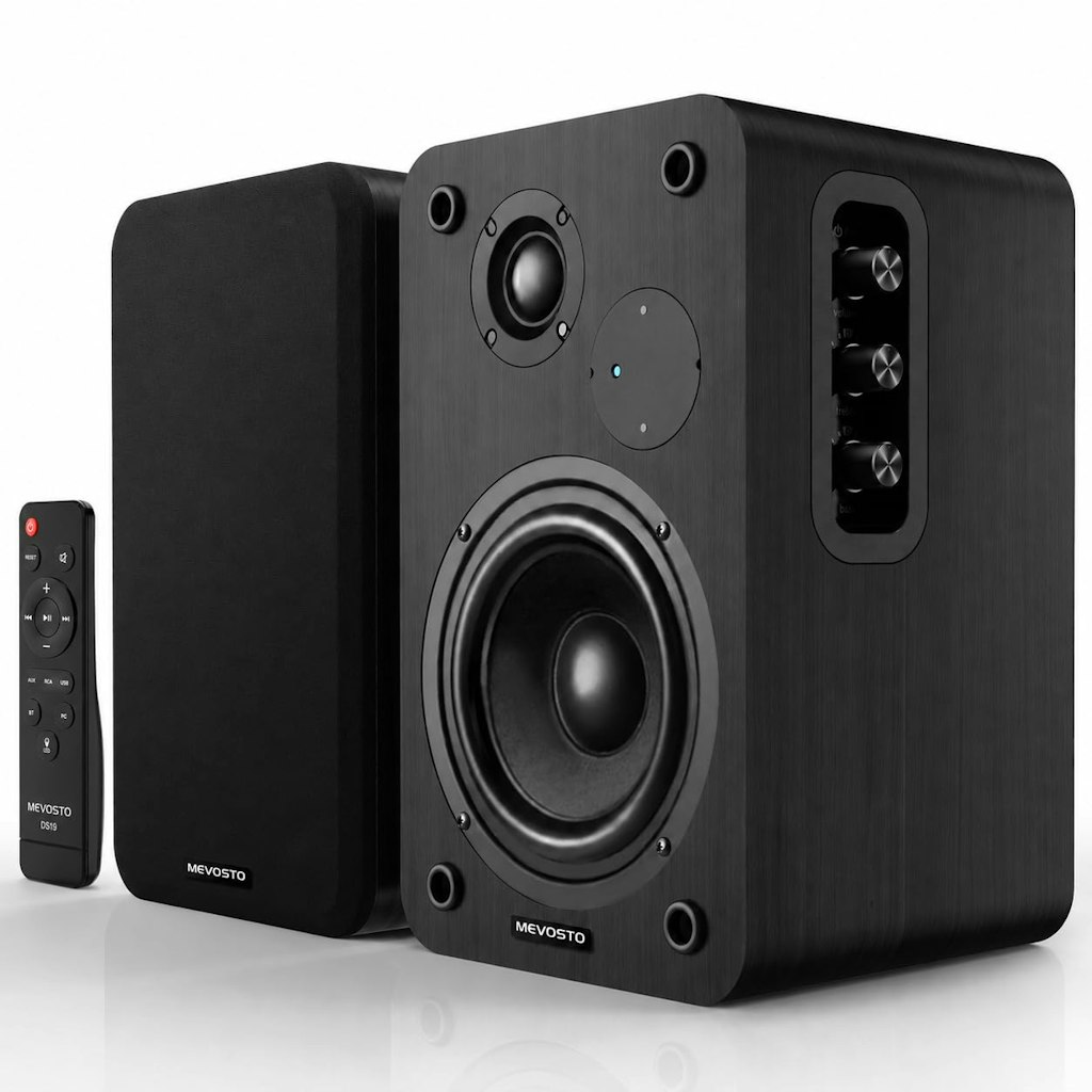 36W Active Bluetooth Bookshelf Speakers: $90 36W Active Bluetooth Bookshelf Speakers: $90