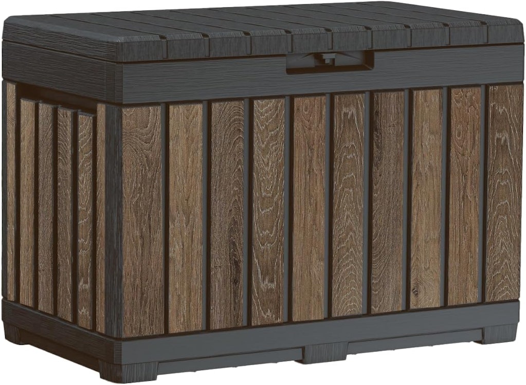 Keter Signature Everwood 50-Gallon Outdoor Storage Box: $70