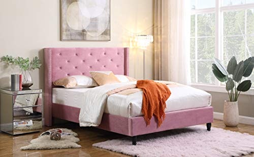 Home Life Suede Queen Platform Bed: $194.99 Home Life Suede Queen Platform Bed: $194.99
