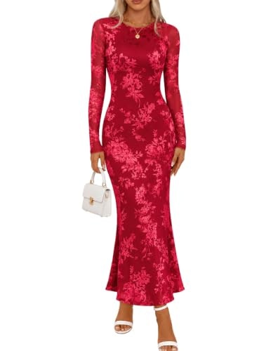 Merokeety Women's Velvet Formal Maxi Dress: $49.98