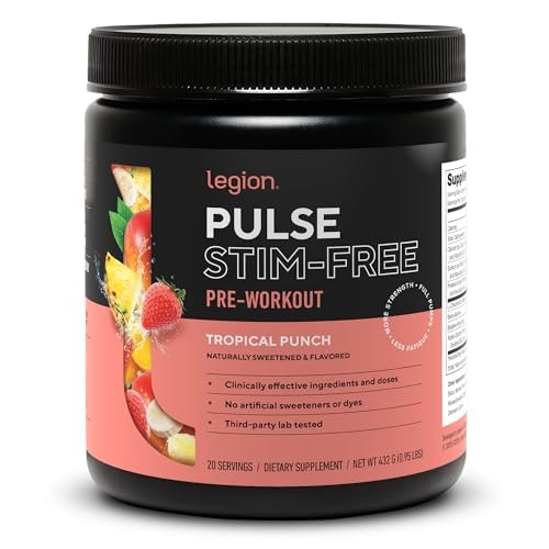 Legion Pulse Caffeine-Free Pre-Workout Supplement: $34.99 Legion Pulse Caffeine-Free Pre-Workout Supplement: $34.99