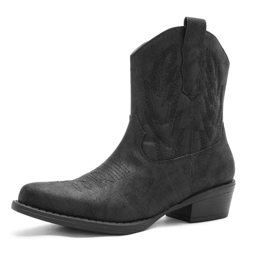 Globalwin Women's Embroidered Cowboy Ankle Boots: $29.99 Globalwin Women's Embroidered Cowboy Ankle Boots: $29.99