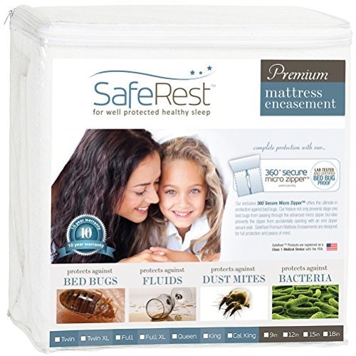SafeRest Queen Waterproof Zippered Mattress Protector: $50.15 SafeRest Queen Waterproof Zippered Mattress Protector: $50.15