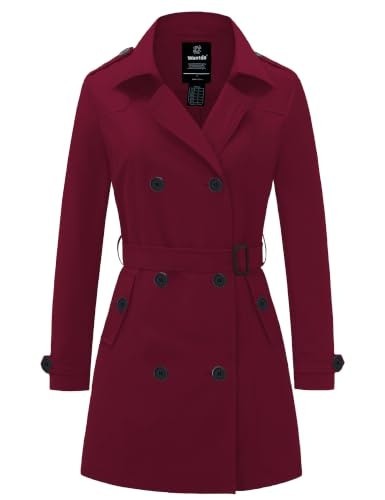 Wantdo Women's Classic Lapel Trench Coat: $49.27