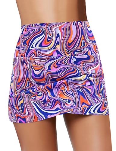 Grapent Women's High Waist Tulip Hem Swim Skirt: $19.54