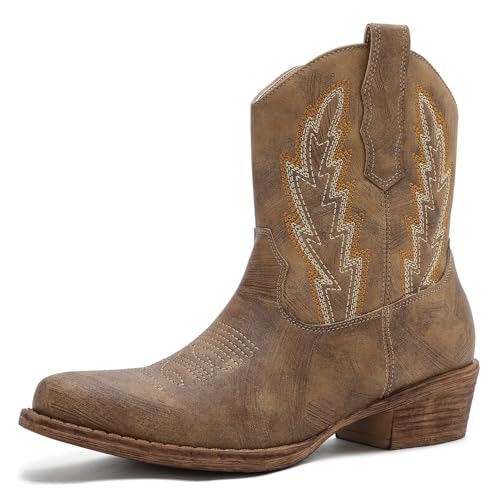 Globalwin Women's Ankle Cowgirl Boots: $29.99 Globalwin Women's Ankle Cowgirl Boots: $29.99