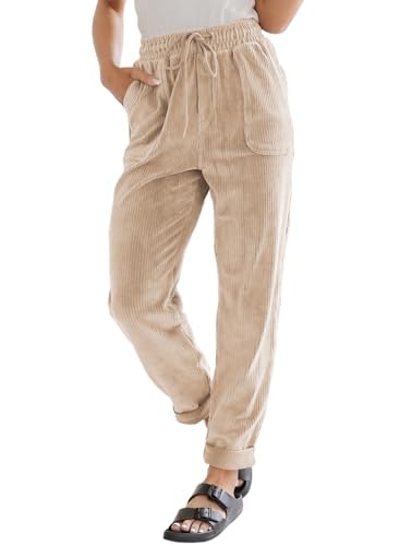 Evaless Women's Corduroy Straight Leg Pants: $27.99
