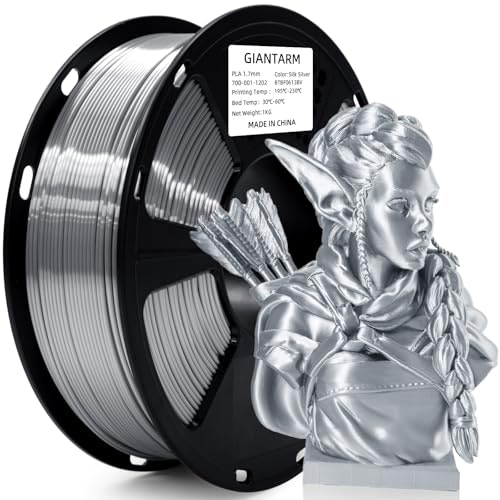 Giantarm Silk Metallic Silver 1.75mm PLA 3D Printer Filament 1kg Spool: $14.43 Giantarm Silk Metallic Silver 1.75mm PLA 3D Printer Filament 1kg Spool: $14.43