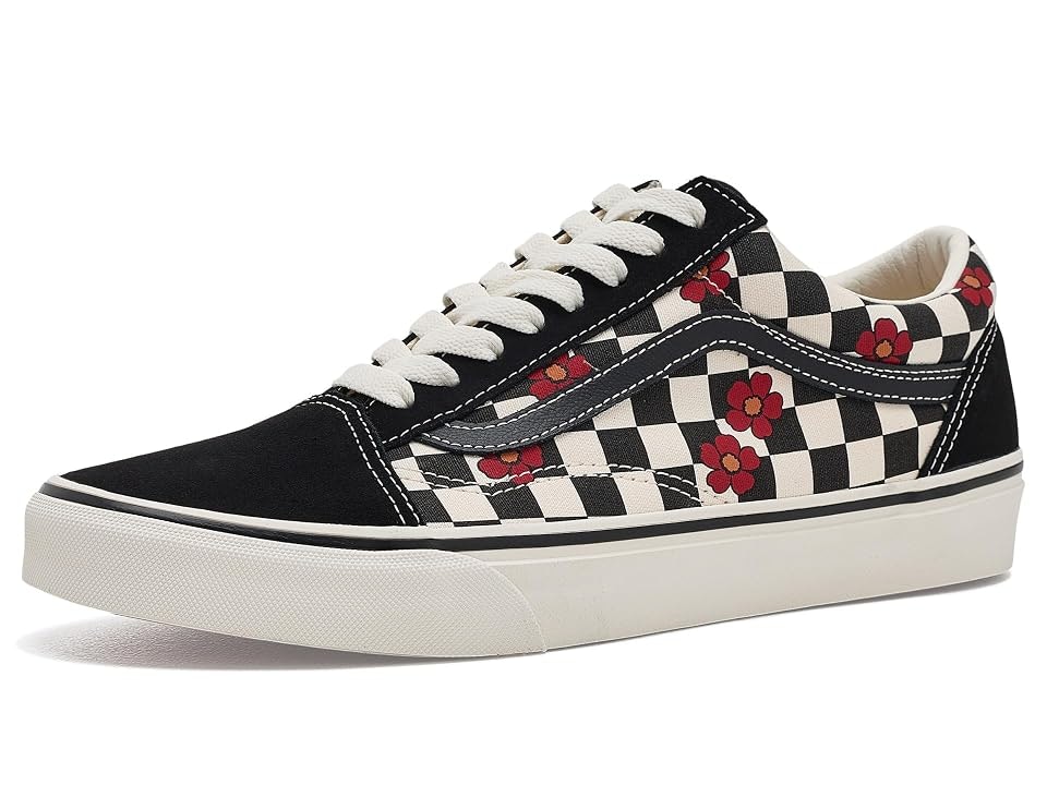 Vans Old Skool Red Poppy Checker Shoes: $80