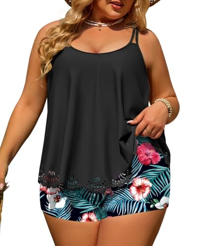 La Prajo Women's Plus Size Two-Piece Tankini Swimdress with Shorts: $29.99 La Prajo Women's Plus Size Two-Piece Tankini Swimdress with Shorts: $29.99