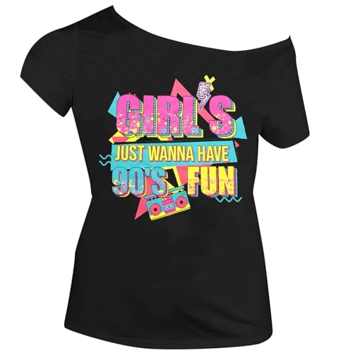 Women's 1980s Disco Off-Shoulder Top: $18.69