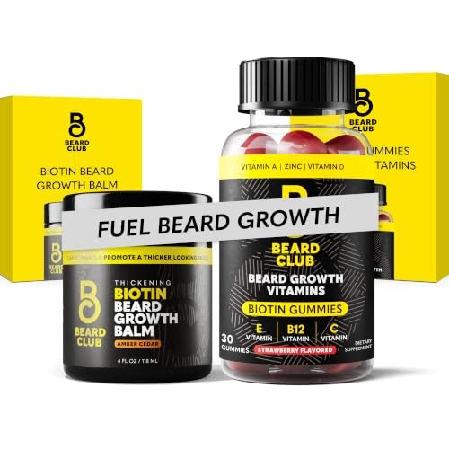 The Beard Club Biotin Beard Balm and Growth Gummies Bundle: $34.98 The Beard Club Biotin Beard Balm and Growth Gummies Bundle: $34.98