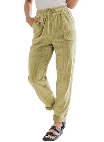 Evaless Women's Corduroy Straight-Leg Pants: $27.99