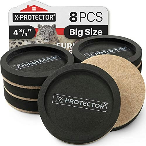 X-Protector 4 3/4” Felt Furniture Sliders 8-Pack: $12.71 X-Protector 4 3/4” Felt Furniture Sliders 8-Pack: $12.71