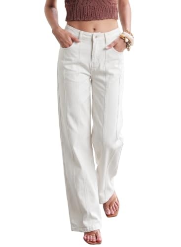 Sidefeel Women's High Waisted Stretchy Wide Leg Jeans: $28.03 Sidefeel Women's High Waisted Stretchy Wide Leg Jeans: $28.03