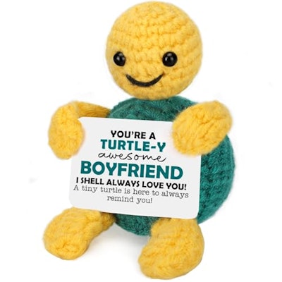 Handmade Crochet Turtle Anniversary Gift for $10 + free shipping w/ Prime