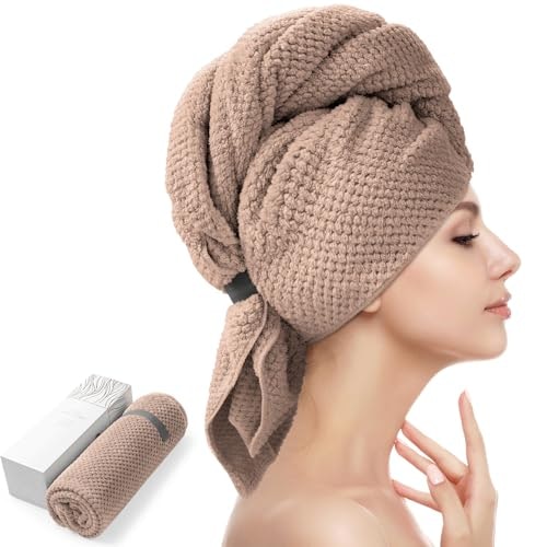 Yfong Large Microfiber Hair Towel Wrap: $12.99 Yfong Large Microfiber Hair Towel Wrap: $12.99