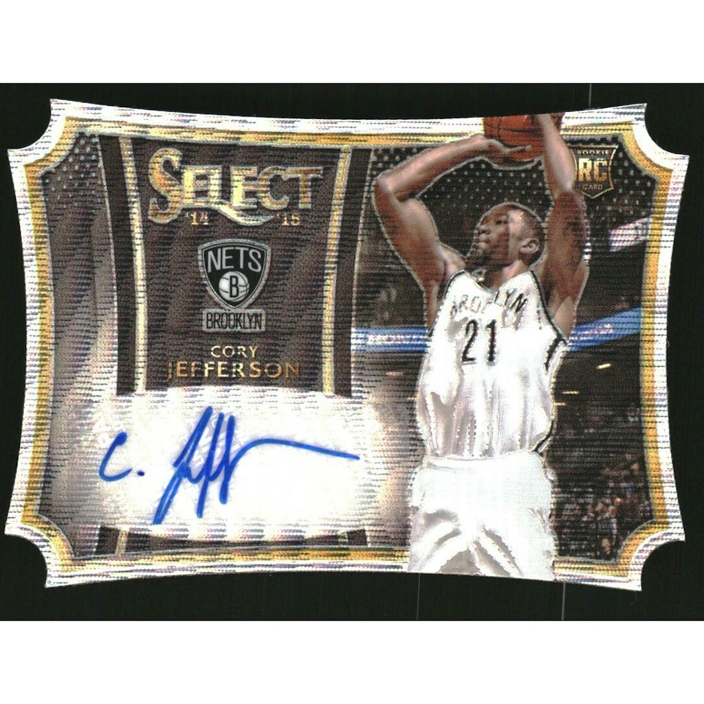 2014-15 Select Cory Jefferson Die Cut Autograph Prizm Blue Wave Card #100: $12