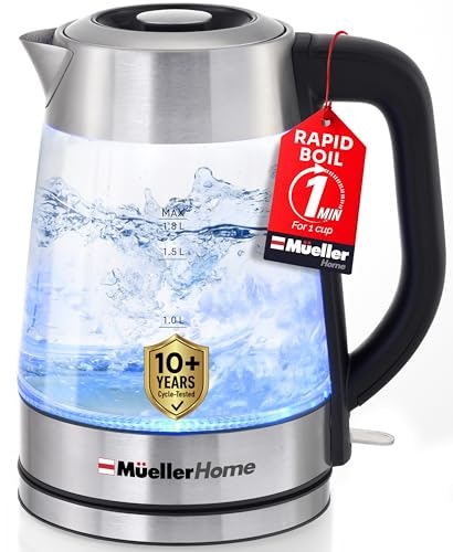 Mueller Home 1.8L Rapid Boil Electric Tea Kettle: $25.87