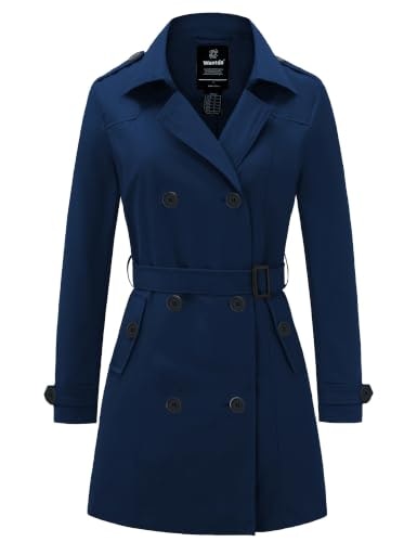 Wantdo Women's Belted Lapel Trench Coat: $49.27 Wantdo Women's Belted Lapel Trench Coat: $49.27