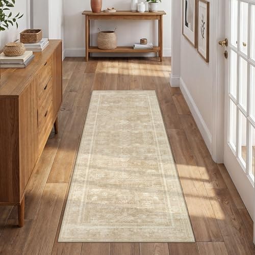 Uermei 3x6-Foot Vintage Distressed Runner Rug: $24.99
