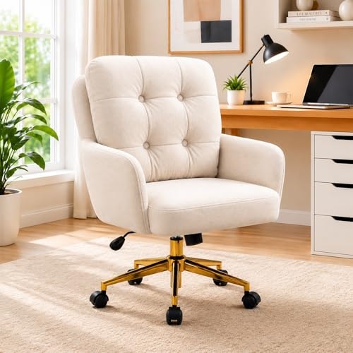 Modern Velvet Home Office Accent Chair: $152.95