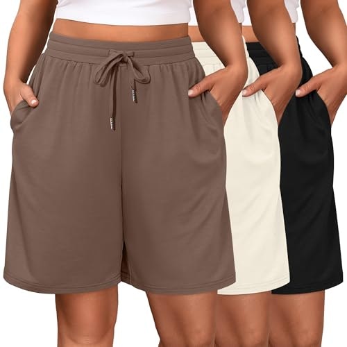 Riyiper Women's Bermuda Shorts 3-Pack: $36.54 Riyiper Women's Bermuda Shorts 3-Pack: $36.54
