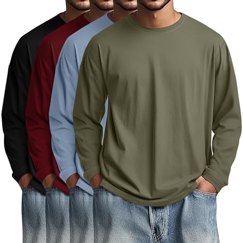 August Alley Men's Cotton T-Shirt 4-Pack: $45.04