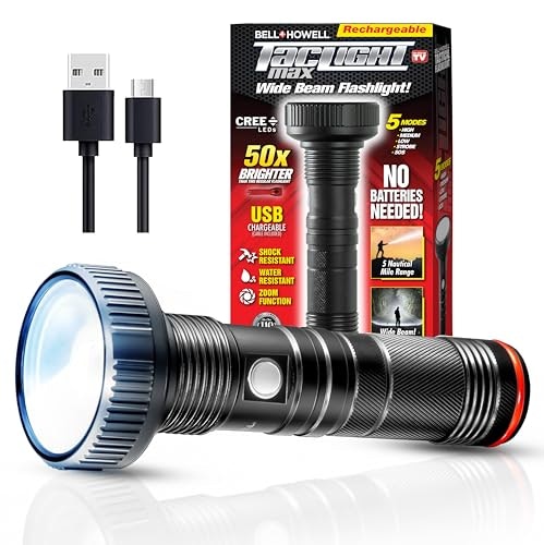 Taclight Max Rechargeable Tactical LED Flashlight: $16.96