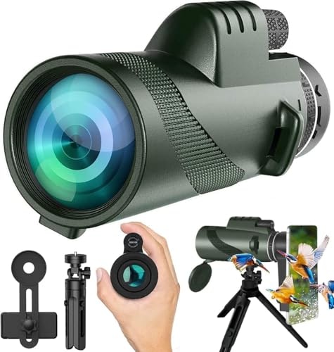 PhysioPhyx 80x100 High-Powered Monocular Telescope: $29.97
