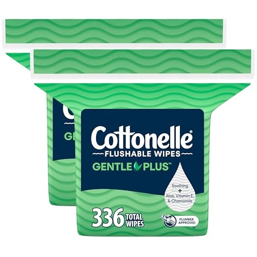 Cottonelle GentlePlus Flushable Wipes 2-Pack: $14.52