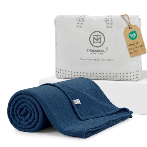 Threadmill Cotton Muslin Twin Blanket: $37.39
