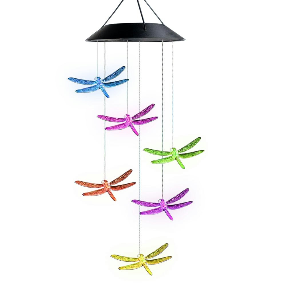 Solar Color-Changing Dragonfly Wind Chime Light: $12.99 Solar Color-Changing Dragonfly Wind Chime Light: $12.99