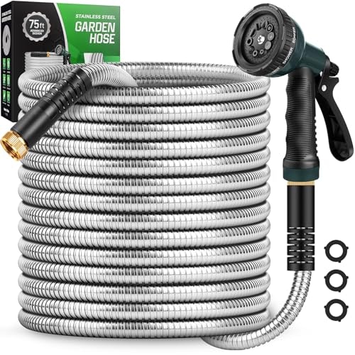 Amayrose 100-Foot Garden Hose with 10-Function Nozzle: $45.99