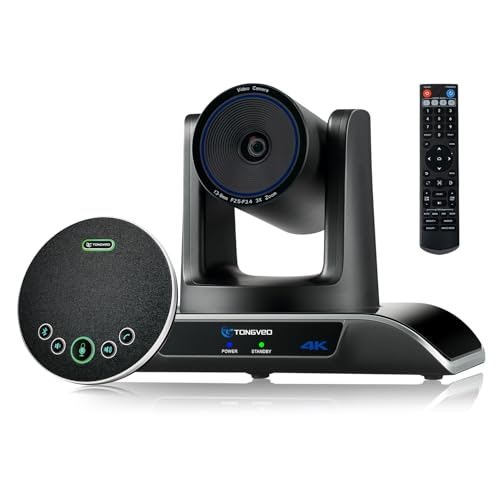 4K AI Auto-Tracking PTZ Conference Camera and Bluetooth Speakerphone System: $296.65