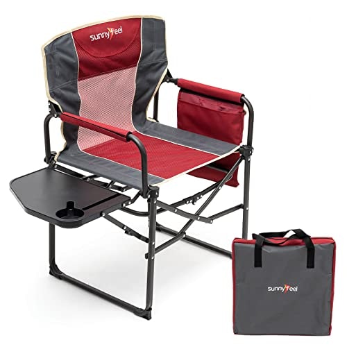 Sunnyfeel Oversized Portable Camping Chair with Side Table: $59.49 Sunnyfeel Oversized Portable Camping Chair with Side Table: $59.49