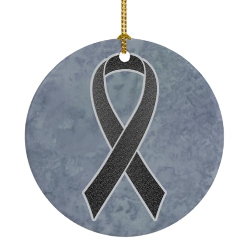 Caroline's Treasures 3-inch Black Ribbon Melanoma Awareness Ceramic Ornament: $12.99 Caroline's Treasures 3-inch Black Ribbon Melanoma Awareness Ceramic Ornament: $12.99